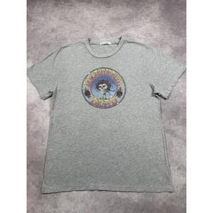 Grateful Dead Peleton‎ Collab Shirt Mens Medium Gray Graphic Skull Tee Made USA